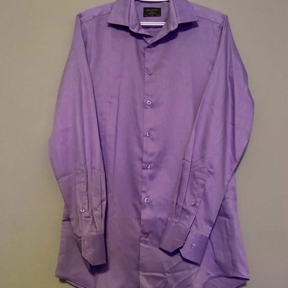 Men’s neck 14.5 purple dress shirt.